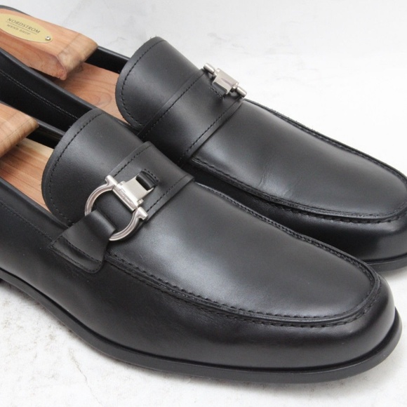 Salvatore Ferragamo Other - Salvatore Ferragamo Gancini Loafers 9.5 D Black
